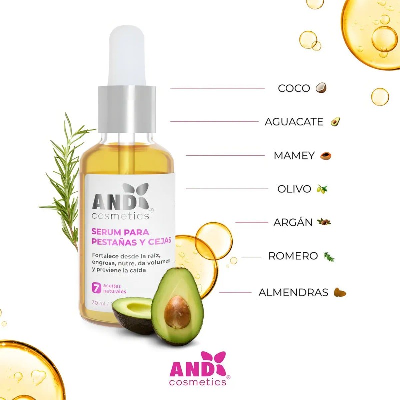 Serum De Pestañas Y Cejas Fortalecedor Engrosa Y Nutre 30ml