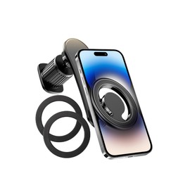 CGEAMDY Magnetische Auto Handyhalterung, Magnetische Handyhalter 360° Drehung Für Smartphones, Stärkster Auto Handyhalterung Magnetisch Air Vent Clip Mount(Schwarz)