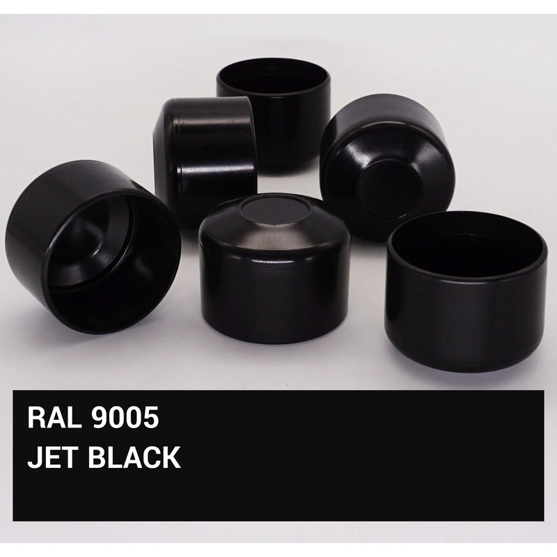 SKIR'CO Pack of 6 Fence Post Caps Round 40 mm