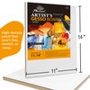 PHOENIX Gesso Boards for Painting - 11x14 Inch / 4
