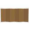 4 ft. Short Brown Temporary Cardboard Folding Screen - 6