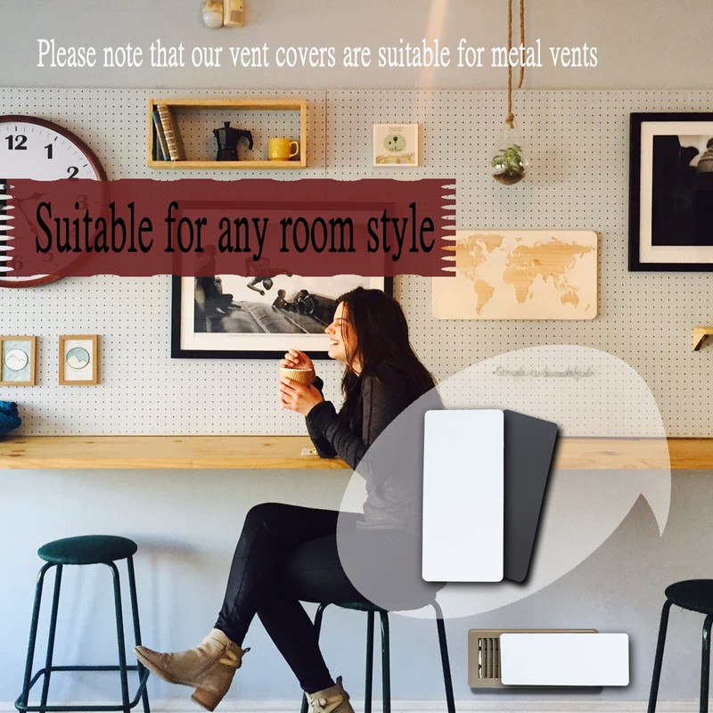 1Pcs Magnetic Vent Covers 5.5" x 12", Ukkie 2mm Thicken