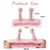 SuPoo Snail Face Wash Headband - Light Pink, Soft Microfiber