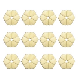 QUARKZMAN 12Pcs Placca Posteriore Pomello Mobiletto, 1.77 Pollice Forma Esagono Fiore Placca Posteriore Ottone Decorarezione Classica Mobili Guarnizione Per Mobile Cassetto Ante dio