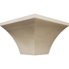 3 1/2"P x 4"H WM291 Americraft Solid Hardwood Stain Grade TrimPro Crown Moulding Outside Corner, Maple (Matches Moulding MLDW01X05WM291MA)