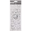 Stickers Butterflies, sheet 10x24 cm, approx. 28 pc, silver, butterflies,