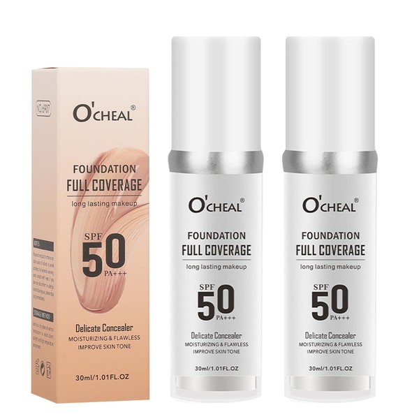 Domality 2 Pack Color Changing Foundation for Mature Skin, Liquid