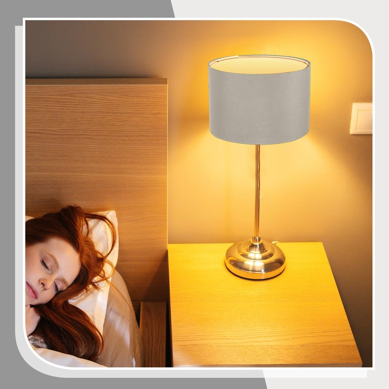 Weewooday 2 Pcs Fabric Drum Light Shade Large Modern Drum