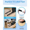 Black Label Maker Tape TZe-335 Compatible with Brother Label Maker