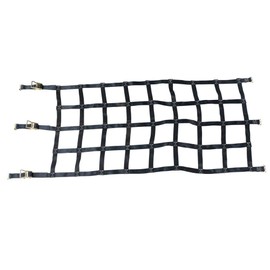 Mytee Products (82"x82") Heavy Duty Cargo Net for Pickup Truck with Ratchets & E-Track Fittings,8" by 8" Holes, Truck Bed Cargo Netting for Enclosed Trailers - E Track Accessories