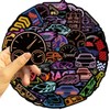Pack of 50 Neon Racing Stickers Car Laptop Phone Guitar