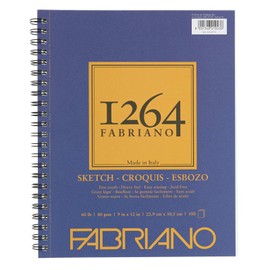 Fabriano 1264 Sketch Pad, 9 x 12, Light Cream