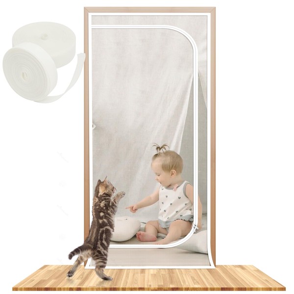 ZIMRAHYG Puerta de Malla a Prueba de Gatos, Puerta de