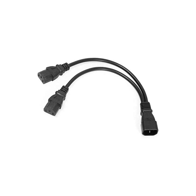 UPS Server C14 to 2 x C13 Y Splitter Adapter