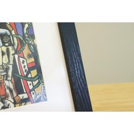 Anfoto Photo Picture Frame-8x10, Black -Wood Grain Style