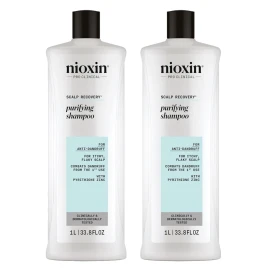 Nioxin Scalp Recovery Medicating Cleanser Shampoo 33.8 oz (Pack of 2)