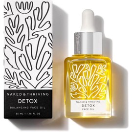 Naked &amp; Thriving Detox Balancing Face Oil 네이키드앤스라이빙 디톡스 밸런싱 페이스 오일 Naked & Thriving Detox Balancing Face Oil, 35ml × 1개