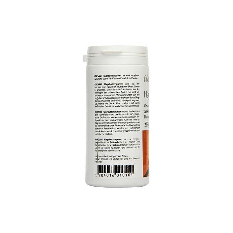 Coesam Organic Rosehip Powder, Pack of 1 (1 x 225