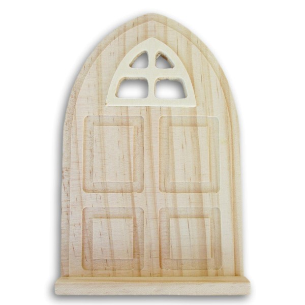 Craft Medley Unfinished Wood Fairy Door - Mini Gate for
