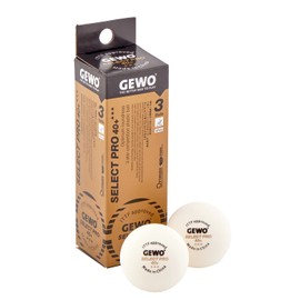 GEWO Select Pro 40 + Table Tennis Ball, Unisex, 86491200, White, 3