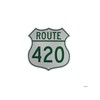 US HIGHway Route 420 Embossed Metal Sign Funny Weed Humor