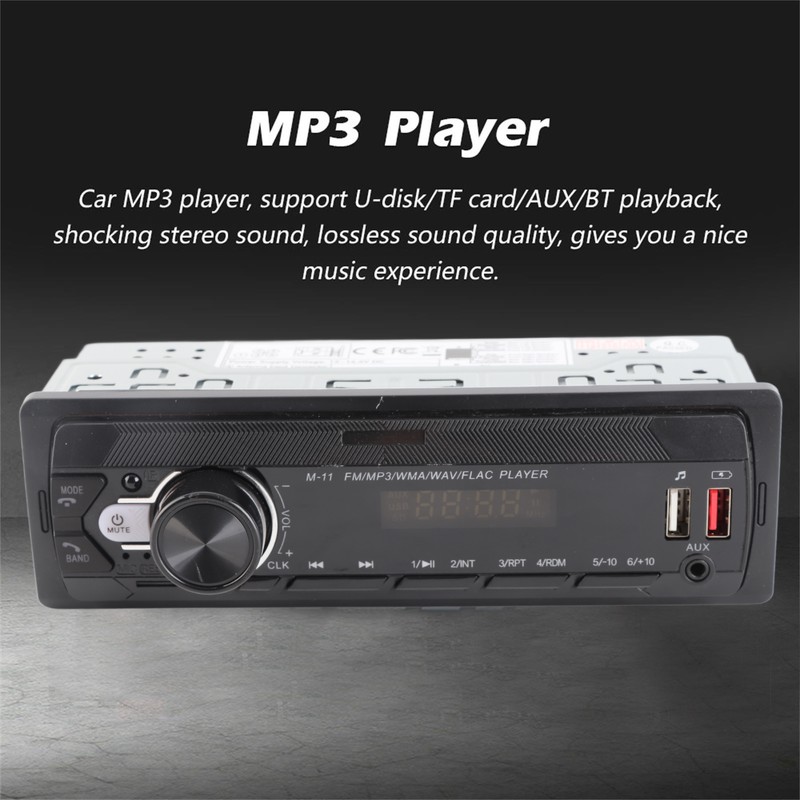 12V Car MP3 Player Bluetooth Handsfree FM Car Radio Large