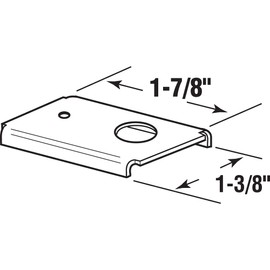 Slide-Co 163634 Bi-Fold Door Repair Bracket, Top Mount, 1-3/8-Inch Door,(Pack of 2)