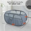 TEGOOL Pop Up Laundry Hamper,Collapsible Horizontal Baskets with Multiple Pockets