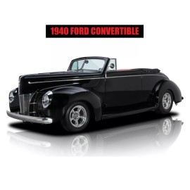 1940 Ford Convertible NEW Metal Sign: Hot Rod Restoration - Very Sleek!