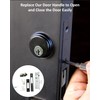 Storefront Door Mortise Lock 1-1/8" Door Locks with Backset Deadbolt