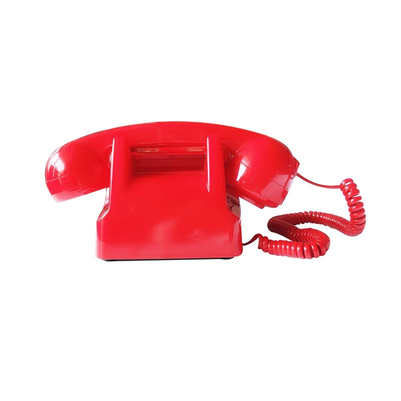 Corded Retro Phone, TelPal Red 80's Classic Telephone/Landline Phone/Wired Antique