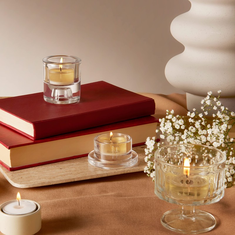 Bolsius Tealights Cranberry Scented Multi Coloured 4hr pack 18, Wax,