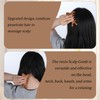 Alrhso Wooden Scalp Massager, Scraping Massage Comb Wide Tooth Comb