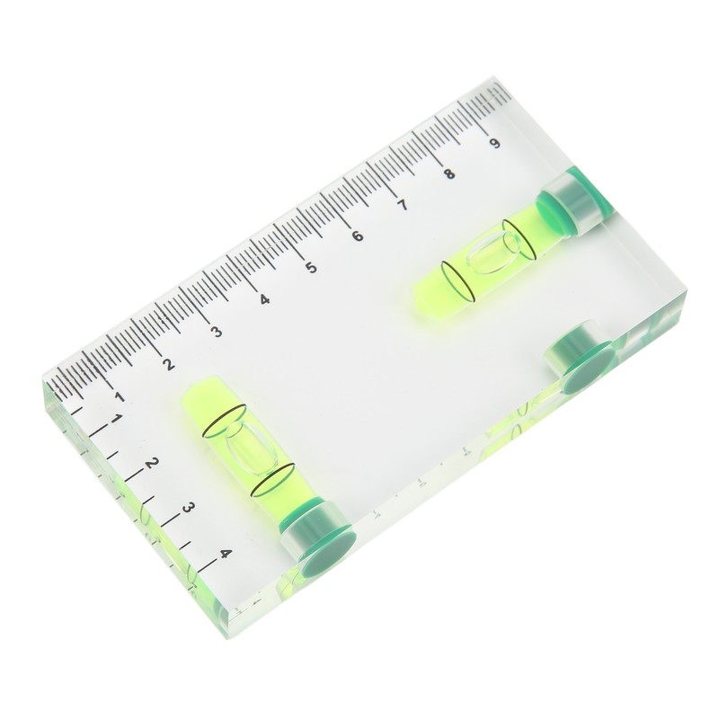 Two Dimensional Horizontal Bubble Level Portable Two Way Integrated Level