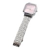 Women Quartz Watch Alloy Steel Strap Stylish Waterproof Ladies Square