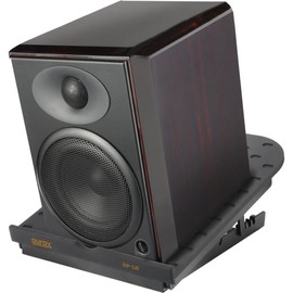 Studio Monitor & Bookshelf Speaker Stand - 8" Adjustable Tilt w/Anti-Vibration 5°, 10°, 13°, 15° Angles, 16 lb Load Capacity, Non-Slip Rubber Feet - Perfect Studio and Home Audio Experience(Single)