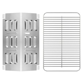 EasiBBQ 9201 Stainless Steel Flavorizer Bar and 80631 Stainless Steel Grill Grate, Flavorizer Bar for Weber Go-Anywhere Gas Grill, Grill Grate for Weber Go-Anywhere Gas and Charcoal Grill