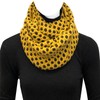 Wrapables Dottie Infinity Acrylic Knit Scarf Winter Circle Scarf, Yellow/Brown