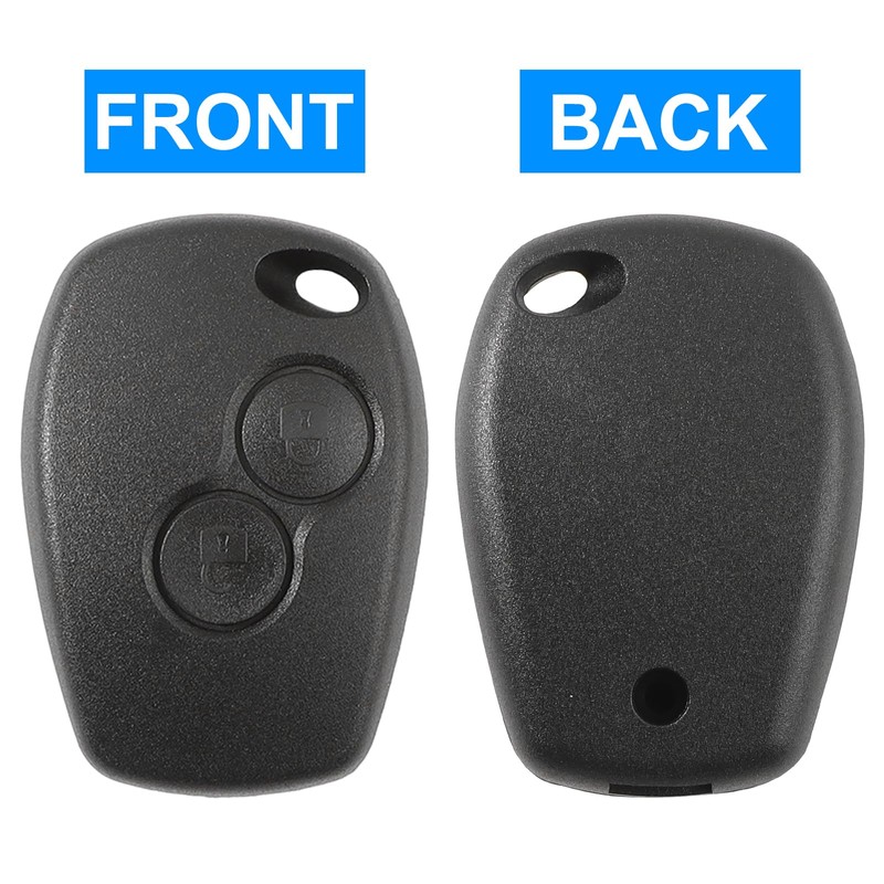 guobinZH Pack of 2 Car Key Casing 2 Buttons Remote
