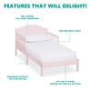 Dream On Me Sydney Toddler Bed in Blush Pink, Greenguard