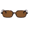 RUNHUIS Fashion Rectangular Sunglasses for Men and Women, Vintage Retro