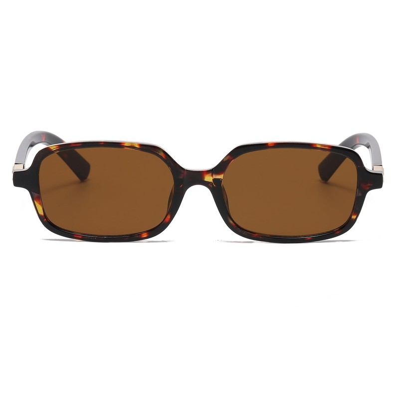 RUNHUIS Fashion Rectangular Sunglasses for Men and Women, Vintage Retro