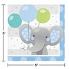 Creative Converting Enchanting Elephants Boy Beverage Napkins, 16 ct