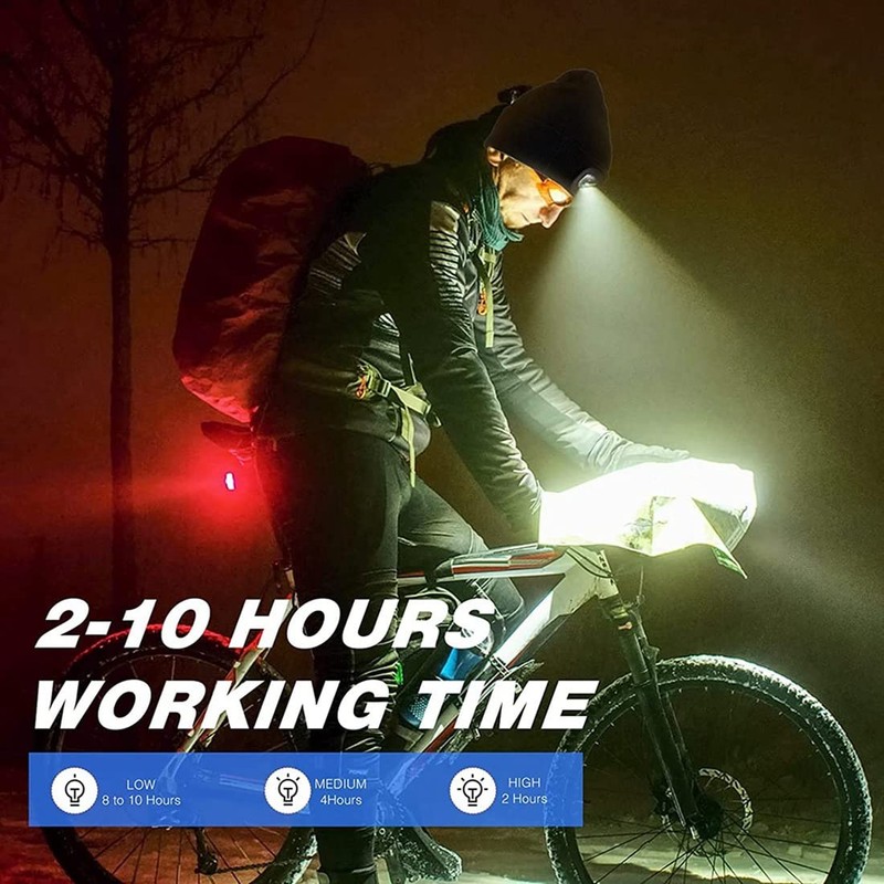 PRIZOM USB Rechargeable Light for LED Knit Beanie Hat, 4