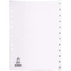 Whitebox WX01354 A4 Polypropylene Index - White
