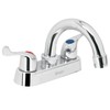 Foset Basic M-050P, Mezcladora para lavabo, manerales palanca, cuello curvo,