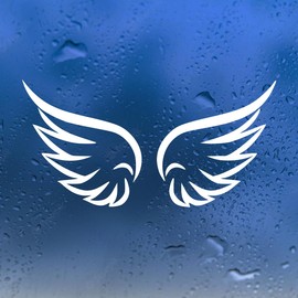 Minglewood Trading Angel Wings Vinyl Decal V5 | Custom Wing Stickers | Die Cut Sticker