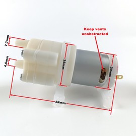 Gikfun DC 12V R365 Micro Self-Priming Water Pump for Tea Maker, Water Dispenser, Medical Equipment, Model DIY, Cold Water Circulation (Pack of 2pcs) EK2166US