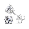 Kakonia Sterling Silver Cubic Zirconia Stud Earrings for Women Men