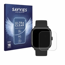 Savvies 18 Stück Schutzfolie für Ice-Watch ICE smart 2.0 1.70 Displayschutz-Folie Ultra-Transparent